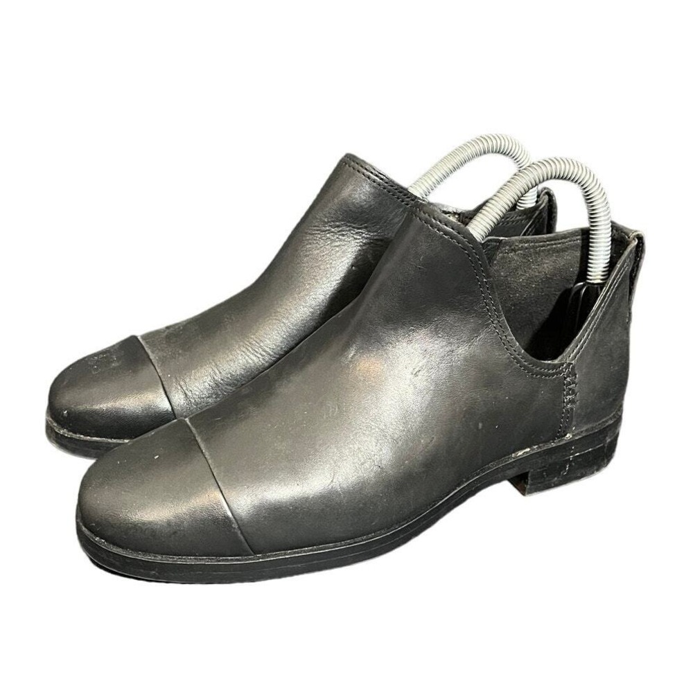 Timberland Somers Falls Chelsea Boots Womens 6W Black Leather Side Zip Ankle